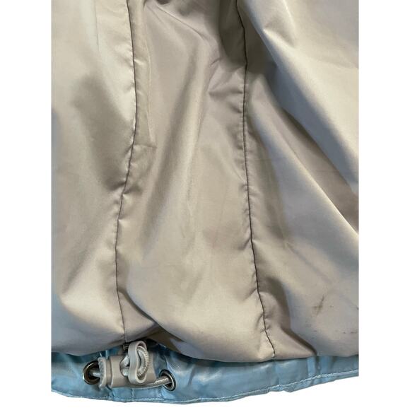 North Face Baby Blue 550 Goose Down Y2K Puffer Jacket size Large - Picture 14 of 16